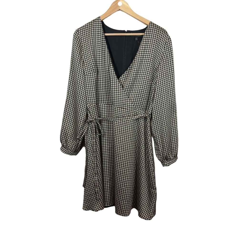 Banana Republic NWT Elephant‎ Print Faux Wrap Dress Womens Size 12 Belted